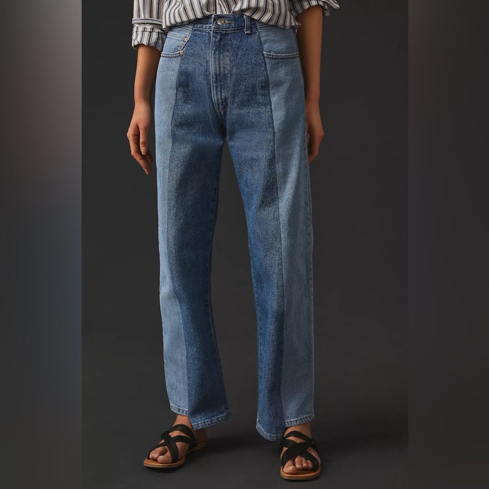 E.L.V. Denim The Contrast Boyfriend Jeans 29 New Anthropologie